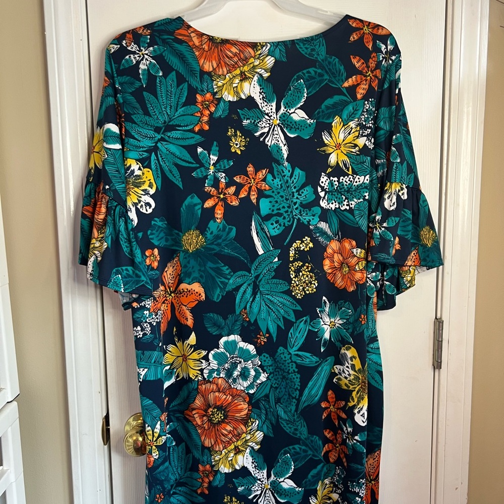 Ruby Rd Tropical Dress Sz 2X - Picture 6 of 8